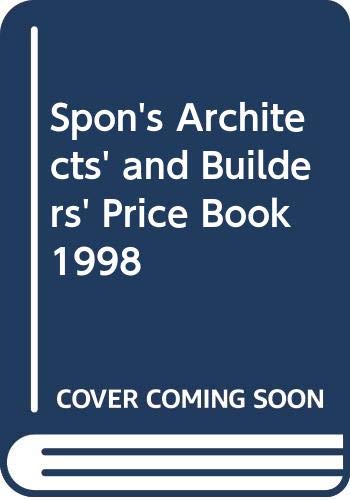 9780419230601: Spon's Architects' and Builders' Price Book 1998