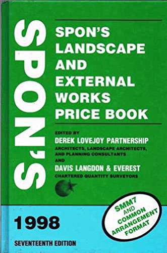 9780419230700: LANDSCAPE PRICEBOOK ED17 1998 (Spon's Landscape and External Works Price Book)