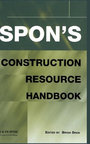 Stock image for Spon's Construction Resource Handbook for sale by Revaluation Books