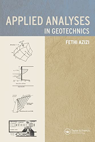 9780419253501: Applied Analyses in Geotechnics