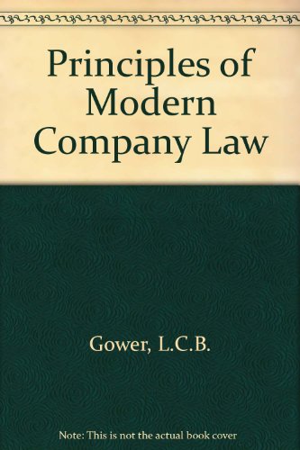 Beispielbild fr The Principles of Modern Company Law zum Verkauf von Better World Books Ltd