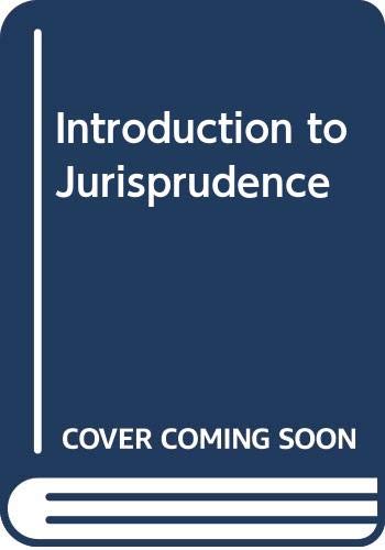 Stock image for Introduction to Jurisprudence for sale by NEPO UG