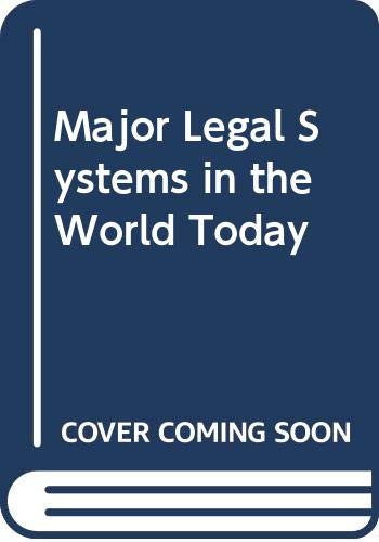 9780420441409: Major Legal Systems in the World Today