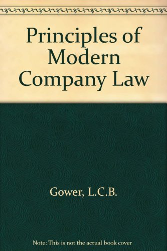 Beispielbild fr Gower's Principles of modern company law. Ex-Library. zum Verkauf von Yushodo Co., Ltd.