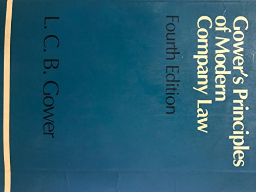 Imagen de archivo de Gower's Principles of Modern Company Law a la venta por Better World Books Ltd