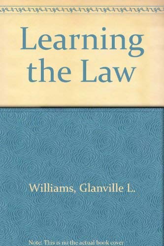 Imagen de archivo de Learning the Law a la venta por WorldofBooks