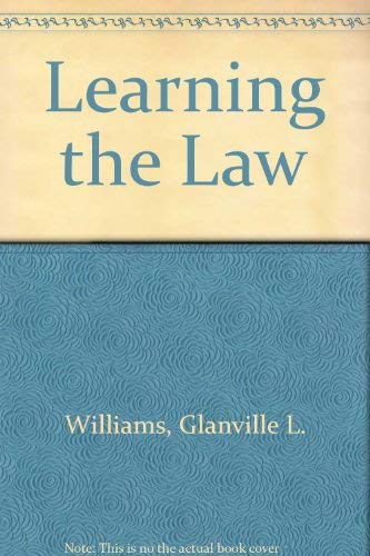 9780420451200: Learning the Law