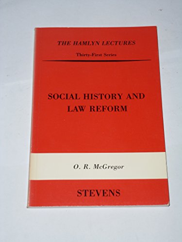 Imagen de archivo de Social History and Law Reform a la venta por WeBuyBooks