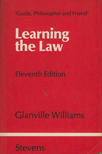 Beispielbild fr Learning the Law : And Supplement zum Verkauf von Better World Books
