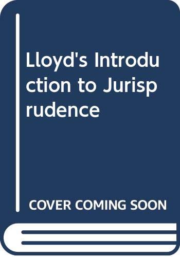 Beispielbild fr Lloyd's Introduction to Jurisprudence zum Verkauf von MusicMagpie