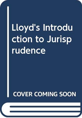 Stock image for Lloyd's Introduction to Jurisprudence for sale by MusicMagpie