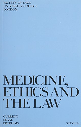 Medicine Ethics and Law (9780420480200) by Freeman, M. D. A.