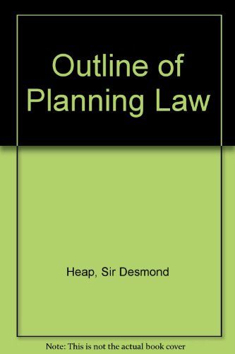 Beispielbild fr An Outline of Planning Law. zum Verkauf von Plurabelle Books Ltd