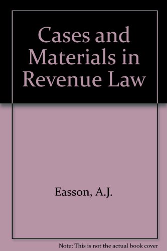 Beispielbild fr Cases and materials in revenue law, zum Verkauf von dsmbooks