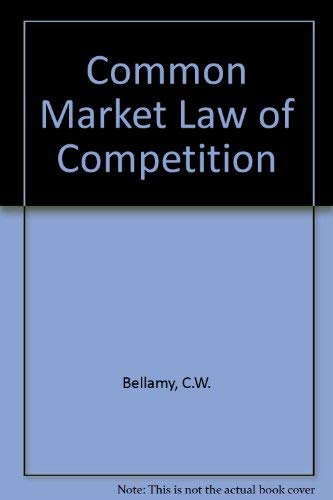 Stock image for Common Market law of competition, for sale by Solr Books