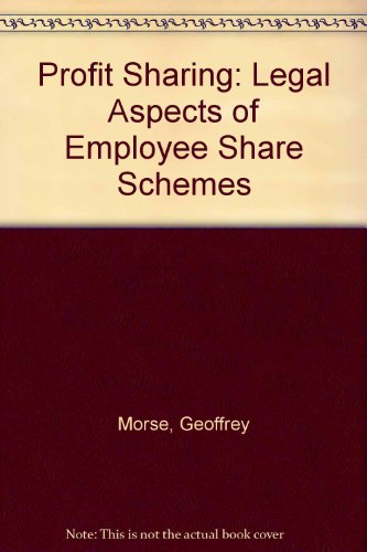 Beispielbild fr Profit Sharing: Legal Aspects of Employee Share Schemes zum Verkauf von Anybook.com