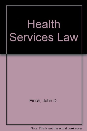 Beispielbild fr Health Services Law zum Verkauf von PsychoBabel & Skoob Books