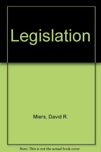Legislation (9780421271203) by David Miers