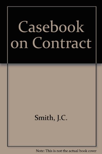 9780421283206: Casebook on Contract