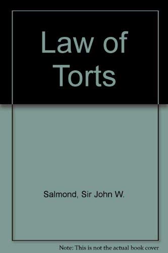 9780421287006: Law of Torts