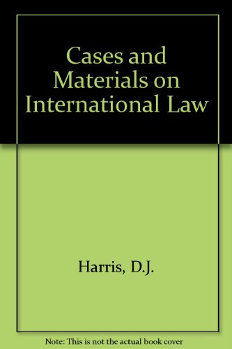 Imagen de archivo de Cases and Materials on International Law a la venta por Better World Books