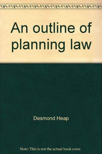 Beispielbild fr An outline of planning law zum Verkauf von AwesomeBooks