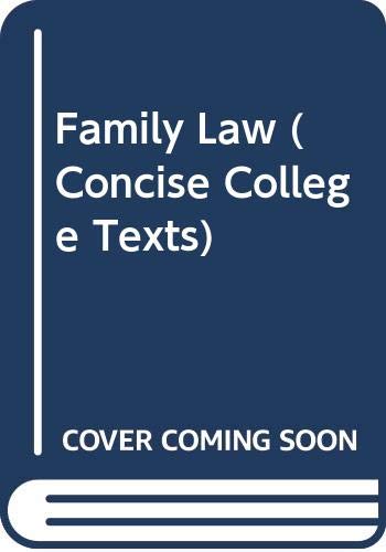 Stock image for Family Law for sale by Better World Books Ltd