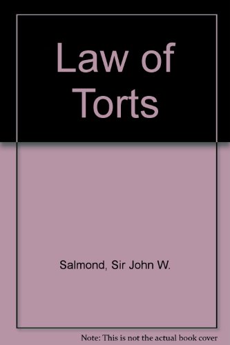 Beispielbild fr Law of Torts zum Verkauf von WorldofBooks