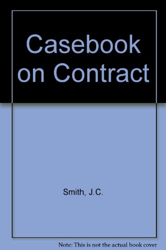 9780421346109: Casebook on Contract