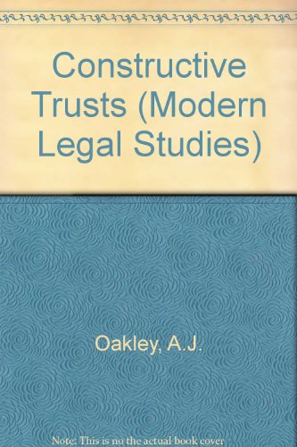 9780421347403: Constructive Trusts (Modern Legal Studies)