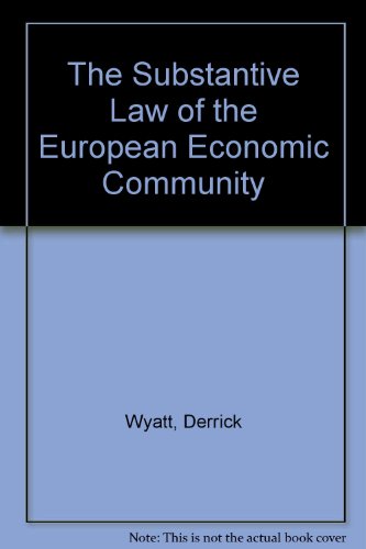 The substantive law of the EEC (9780421348707) by [???]