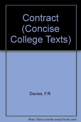 Stock image for Contract (Concise College Texts) for sale by Booked Experiences Bookstore