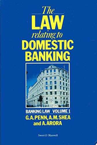 9780421360600: The Law Relating to Domestic Banking