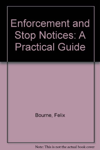 9780421364103: Enforcement and Stop Notices: A Practical Guide