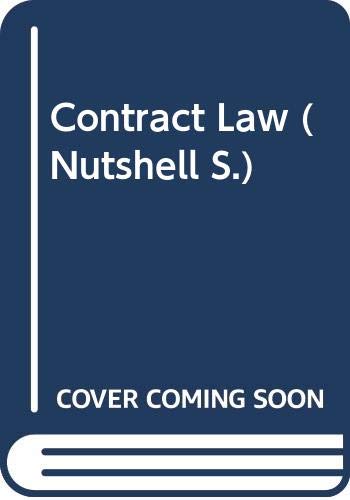 Stock image for Contract Law (Nutshell S.) for sale by AwesomeBooks
