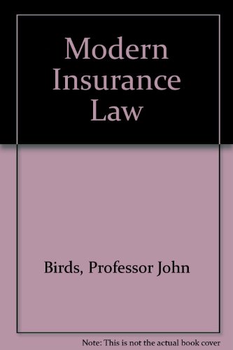 Modern insurance law (9780421371507) by John Birds