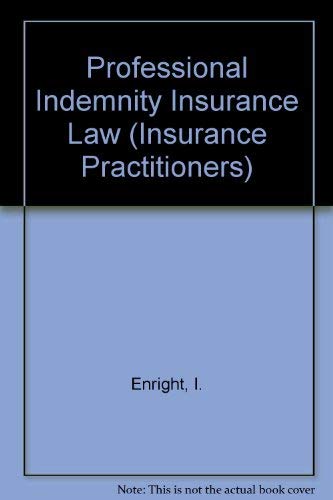 Imagen de archivo de Professional Indemnity Insurance Law. a la venta por Yushodo Co., Ltd.