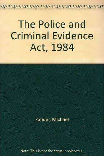 Imagen de archivo de The Police and Criminal Evidence Act, 1984 a la venta por Bahamut Media