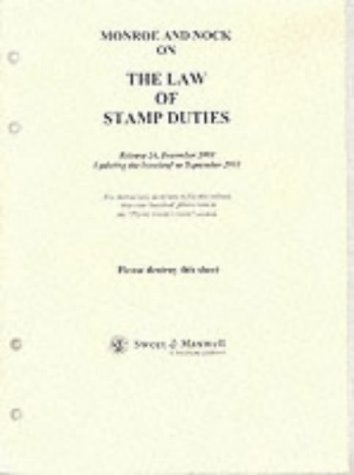 Monroe and Nock on the Law of Stamp Duties (British Tax Library) (9780421411302) by Nock, Reginald S