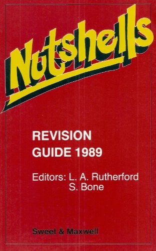 Imagen de archivo de Nutshells: Revision Guide 1989 a la venta por AwesomeBooks
