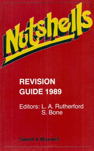 9780421414402: Nutshells: Revision Guide 1989 (Nutshells S.)