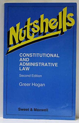 9780421419209: Constitutional and Administrative Law in a Nutshell (Nutshells S.)