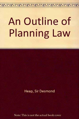 Beispielbild fr An Outline of Planning Law zum Verkauf von WorldofBooks