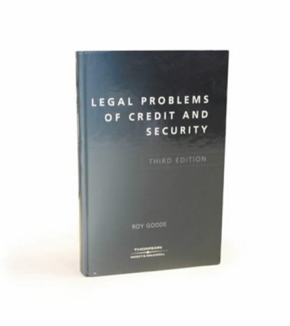 Imagen de archivo de Legal Problems of Credit and Security a la venta por Better World Books Ltd