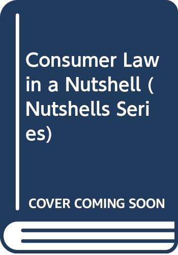 Stock image for Consumer Law (Nutshells S.) for sale by AwesomeBooks