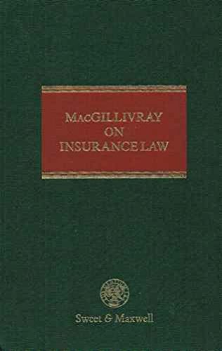 Macgillivray on Insurance Law: Insurance Practitioner's Library (9780421504806) by Macgillivray, Evan James; Longmore, Andrew; Birds, John; Owen, David; Jones, Nichlas; Legh-Jones, Nicholas