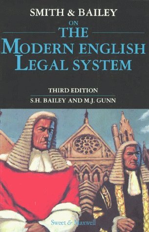 Stock image for Smith and Bailey on the Modern English Legal System for sale by Better World Books