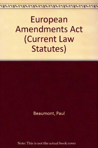 Beispielbild fr The European Communities (Amendment) Act 1993 - with the Treaty of Rome (as amended) Text and Commentary zum Verkauf von Bosco Books