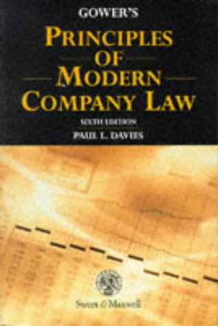 Beispielbild fr Gower's principles of modern company law zum Verkauf von MusicMagpie