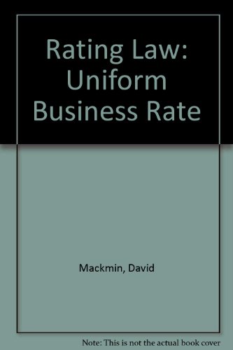 Stock image for Rating Law : Uniform Business Rate for sale by Better World Books Ltd